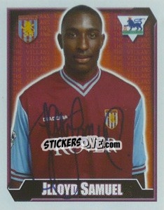 Sticker Jlloyd Samuel - Premier League Inglese 2002-2003 n. 41 - Merlin