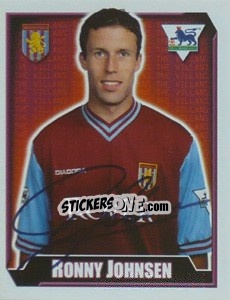 Sticker Ronny Johnsen - Premier League Inglese 2002-2003 n. 45 - Merlin