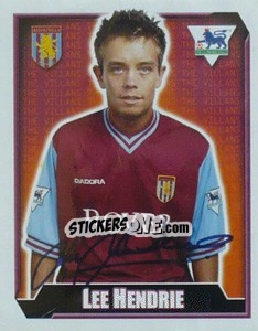 Figurina Lee Hendrie - Premier League Inglese 2002-2003 - Merlin