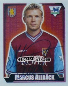Cromo Marcus Allbäck - Premier League Inglese 2002-2003 - Merlin