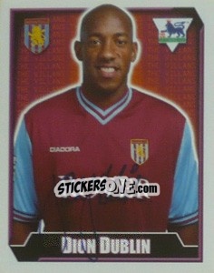 Sticker Dion Dublin - Premier League Inglese 2002-2003 - Merlin
