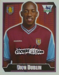 Sticker Dion Dublin - Premier League Inglese 2002-2003 n. 55 - Merlin
