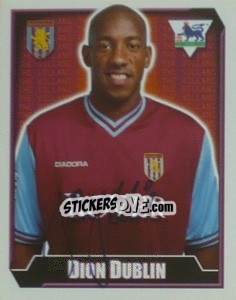 Cromo Dion Dublin - Premier League Inglese 2002-2003 - Merlin