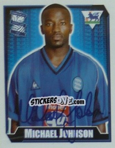 Sticker Michael Johnson - Premier League Inglese 2002-2003 - Merlin