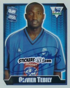 Figurina Olivier Tebily - Premier League Inglese 2002-2003 - Merlin