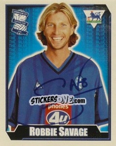 Figurina Robbie Savage - Premier League Inglese 2002-2003 - Merlin