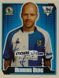 Sticker Henning Berg - Premier League Inglese 2002-2003 - Merlin
