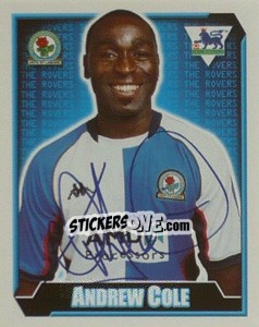 Figurina Andrew Cole - Premier League Inglese 2002-2003 - Merlin