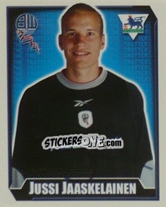 Cromo Jussi Jaaskelainen - Premier League Inglese 2002-2003 - Merlin