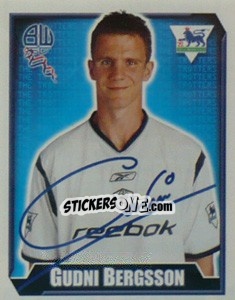 Figurina Gudni Bergsson - Premier League Inglese 2002-2003 - Merlin