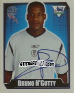 Sticker Bruno N'Gotty - Premier League Inglese 2002-2003 n. 124 - Merlin