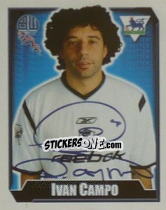 Sticker Ivan Campo - Premier League Inglese 2002-2003 n. 125 - Merlin
