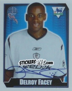 Sticker Delroy Facey - Premier League Inglese 2002-2003 - Merlin