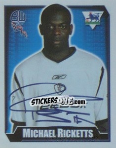 Sticker Michael Ricketts - Premier League Inglese 2002-2003 n. 142 - Merlin