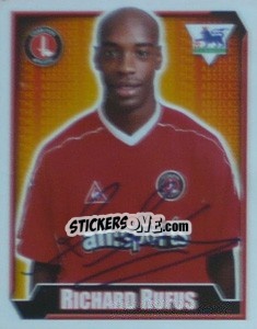 Sticker Richard Rufus - Premier League Inglese 2002-2003 - Merlin