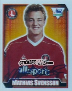 Figurina Mathias Svensson - Premier League Inglese 2002-2003 - Merlin