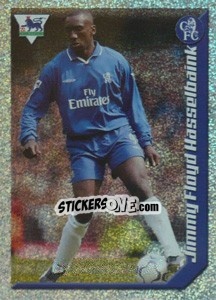 Cromo Jimmy Floyd Hasselbaink (Star Player) - Premier League Inglese 2002-2003 - Merlin