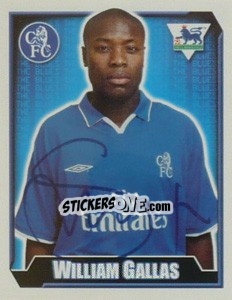 Sticker William Gallas - Premier League Inglese 2002-2003 - Merlin