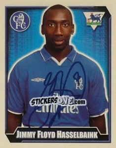 Figurina Jimmy Floyd Hasselbaink - Premier League Inglese 2002-2003 - Merlin