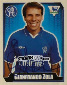 Sticker Gianfranco Zola - Premier League Inglese 2002-2003 - Merlin