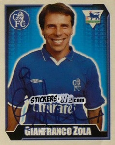 Cromo Gianfranco Zola - Premier League Inglese 2002-2003 - Merlin