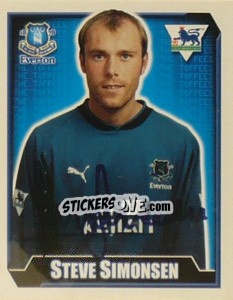 Sticker Steve Simonsen - Premier League Inglese 2002-2003 - Merlin