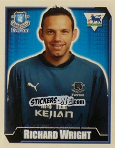 Figurina Richard Wright - Premier League Inglese 2002-2003 - Merlin