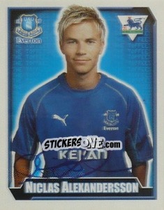 Figurina Niclas Alexandersson - Premier League Inglese 2002-2003 - Merlin