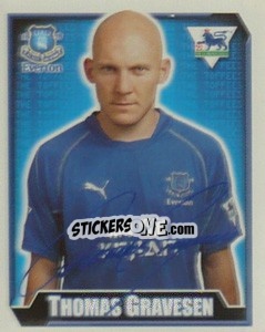 Cromo Thomas Gravesen - Premier League Inglese 2002-2003 n. 218 - Merlin