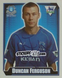Figurina Duncan Ferguson - Premier League Inglese 2002-2003 - Merlin