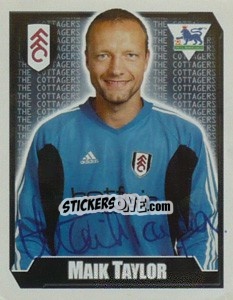 Sticker Maik Taylor - Premier League Inglese 2002-2003 - Merlin