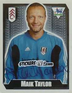 Sticker Maik Taylor - Premier League Inglese 2002-2003 n. 232 - Merlin