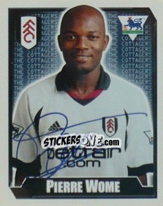 Sticker Pierre Wome - Premier League Inglese 2002-2003 - Merlin