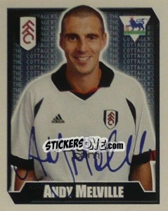 Sticker Andy Melville - Premier League Inglese 2002-2003 - Merlin