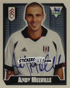 Sticker Andy Melville - Premier League Inglese 2002-2003 n. 241 - Merlin
