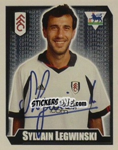 Sticker Sylvain Legwinski - Premier League Inglese 2002-2003 - Merlin