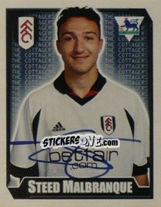 Sticker Steed Malbranque - Premier League Inglese 2002-2003 - Merlin
