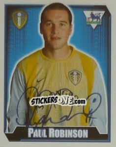 Cromo Paul Robinson - Premier League Inglese 2002-2003 - Merlin