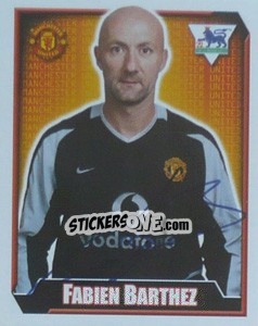 Figurina Fabien Barthez - Premier League Inglese 2002-2003 - Merlin