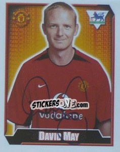 Figurina David May - Premier League Inglese 2002-2003 - Merlin