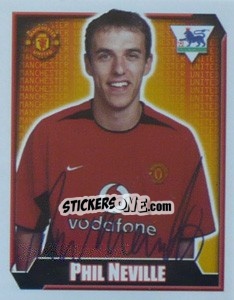 Sticker Phil Neville - Premier League Inglese 2002-2003 - Merlin