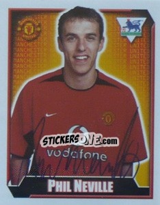 Sticker Phil Neville - Premier League Inglese 2002-2003 n. 366 - Merlin