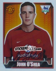 Sticker John O'Shea - Premier League Inglese 2002-2003 n. 367 - Merlin