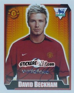 Sticker David Beckham - Premier League Inglese 2002-2003 - Merlin