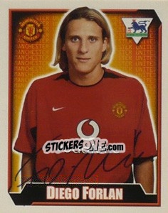 Sticker Diego Forlan - Premier League Inglese 2002-2003 n. 379 - Merlin