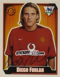 Sticker Diego Forlan - Premier League Inglese 2002-2003 - Merlin