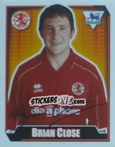 Sticker Brian Close - Premier League Inglese 2002-2003 - Merlin