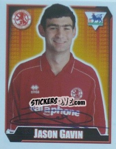 Figurina Jason Gavin - Premier League Inglese 2002-2003 - Merlin