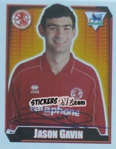 Sticker Jason Gavin - Premier League Inglese 2002-2003 n. 392 - Merlin