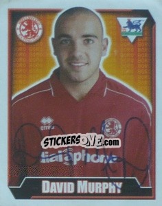 Sticker David Murphy - Premier League Inglese 2002-2003 - Merlin